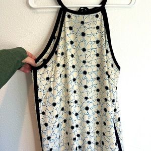 Printed Summer Top, ties around neck